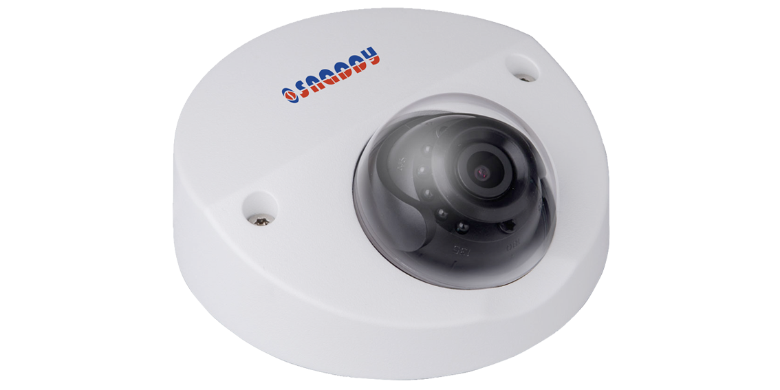 Vandal-proof IR Wedge Dome 2MP HD WDR  Camera